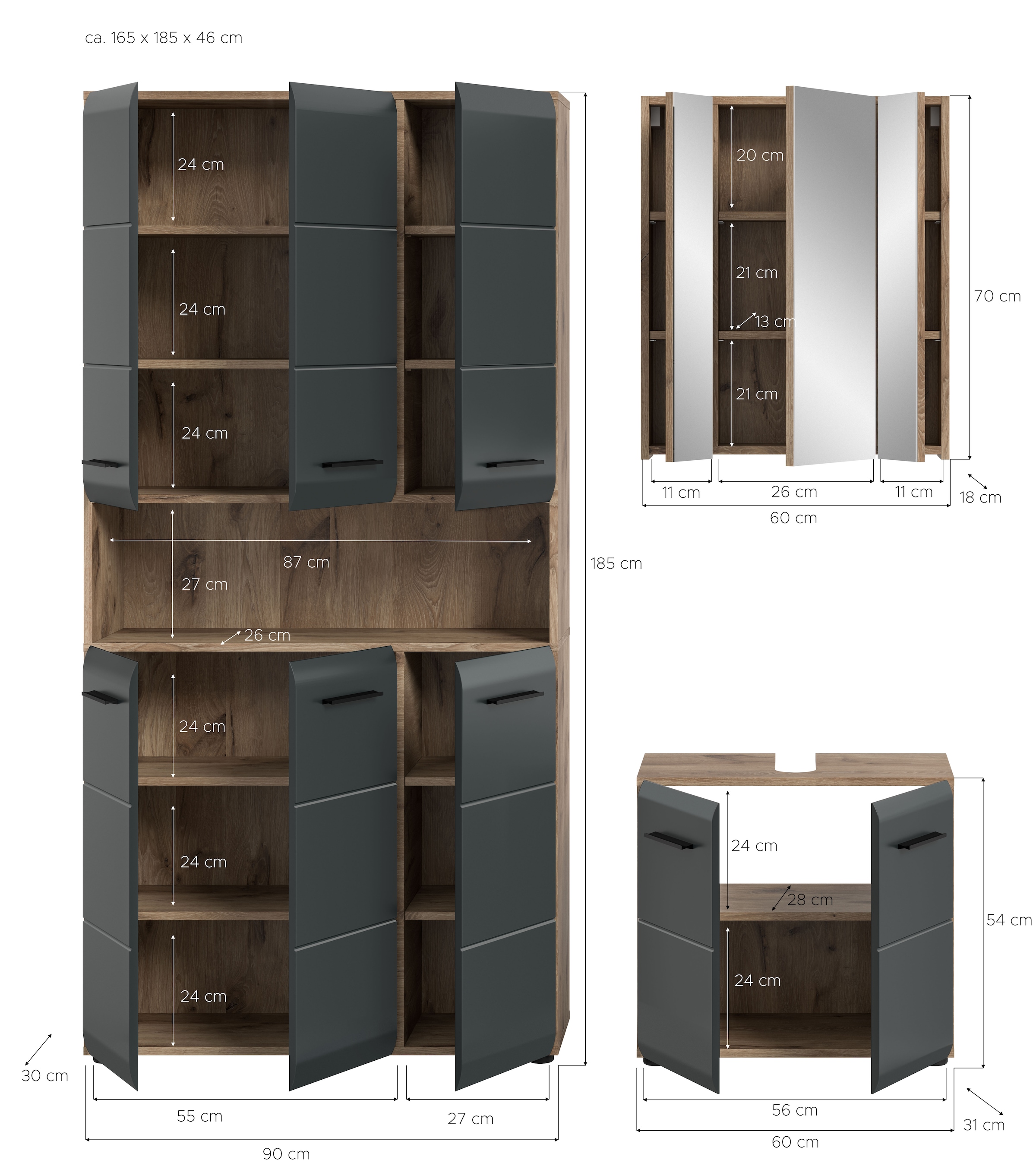 INOSIGN Badezimmer-Set Set, 4 Stk. tlg.