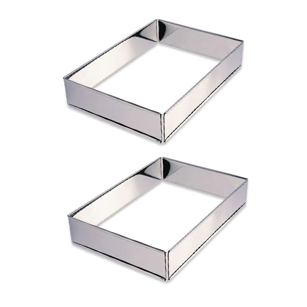 Lot 2 rectangles à gâteaux extensibles Mathon
