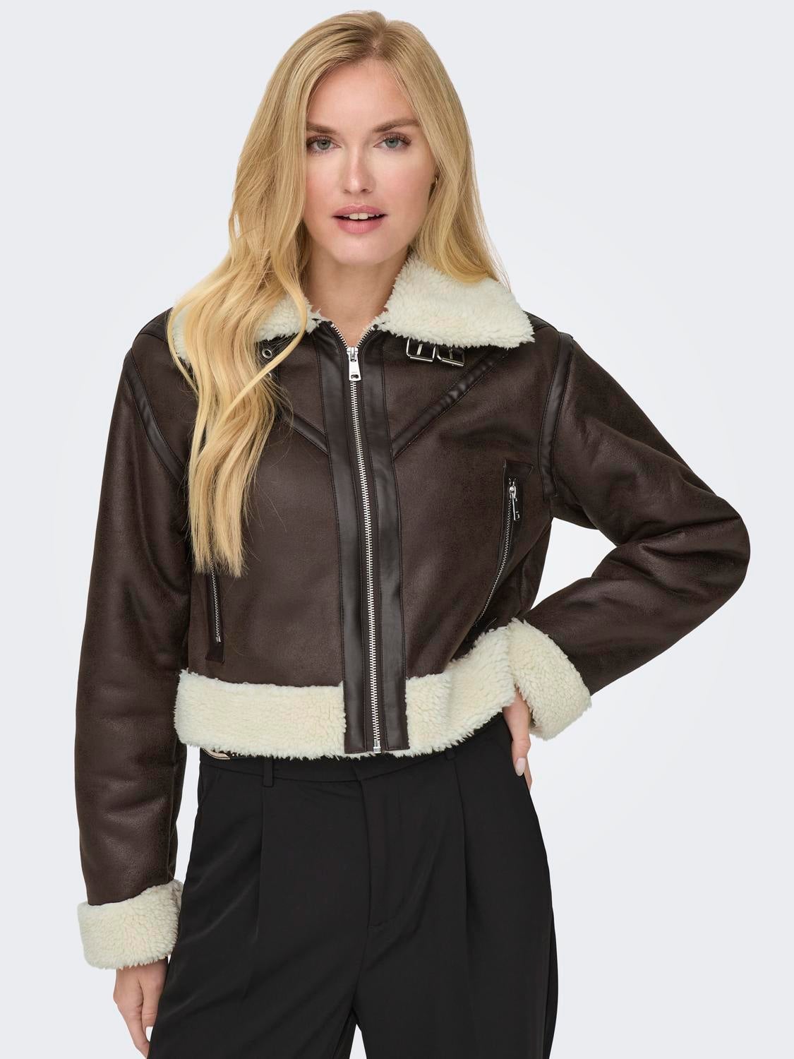 ONLBETTY Bikerjacke in Lederoptik Mole