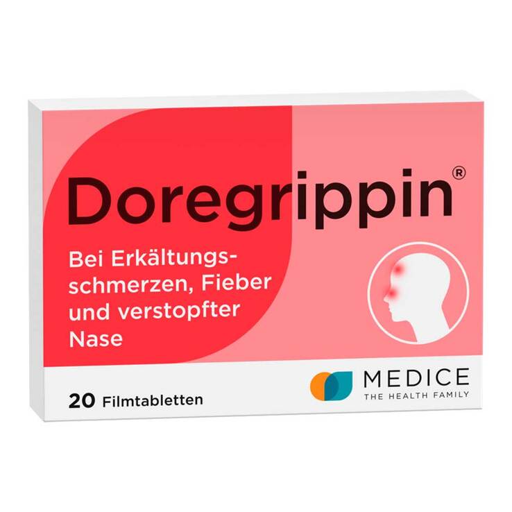 Doregrippin bei Erkältungssymptomen, 20 St