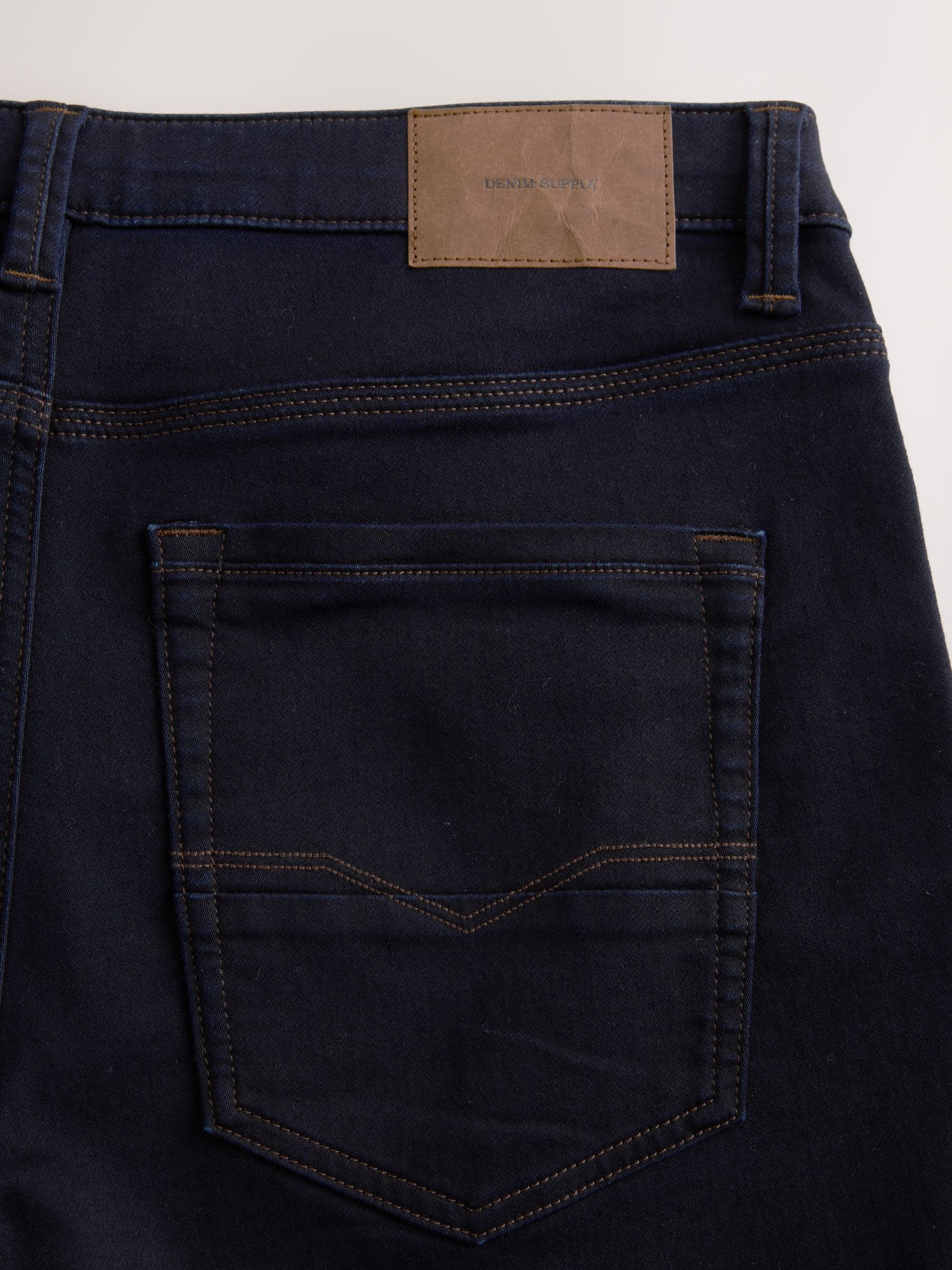 Indigo blauwe wassing - Straight fit - Comfortabele stretchjeans