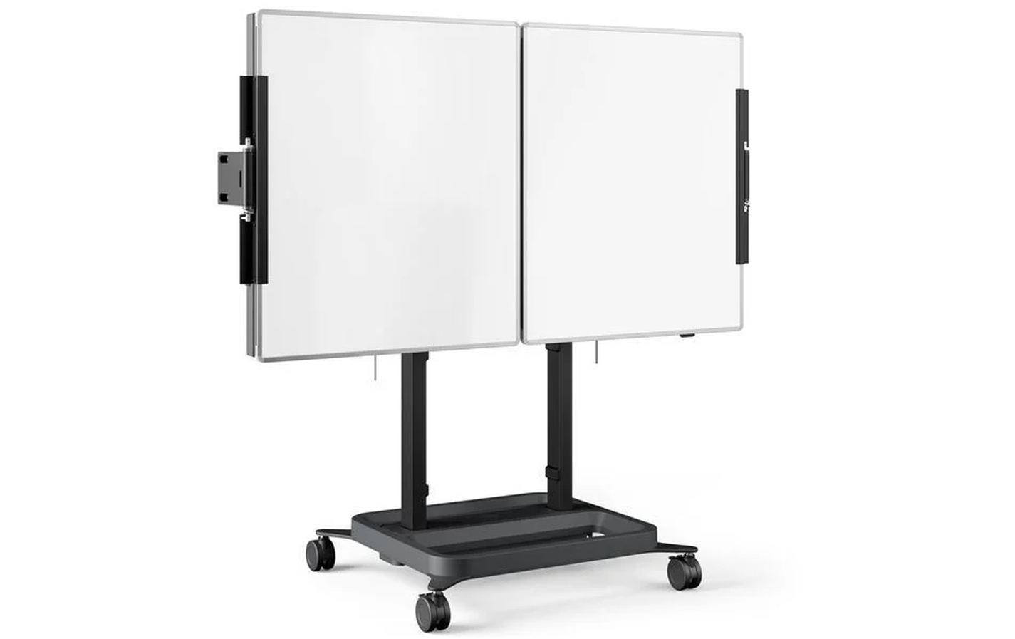 Erweiterung Rise A228 Weiss<br>86 Zoll Whiteboard-Set für RISE motorisierten Display-Lift-Trolley oder Standfuss
