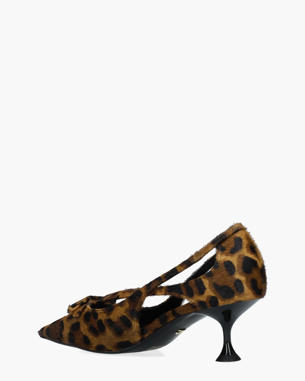 Lola Cruz Navari Bruin/Zwart Dames Slingbackpumps