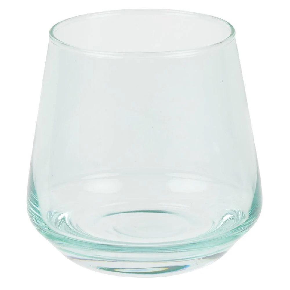 Verre bas bleu Ø8,6xH8,3cm 29cl x4