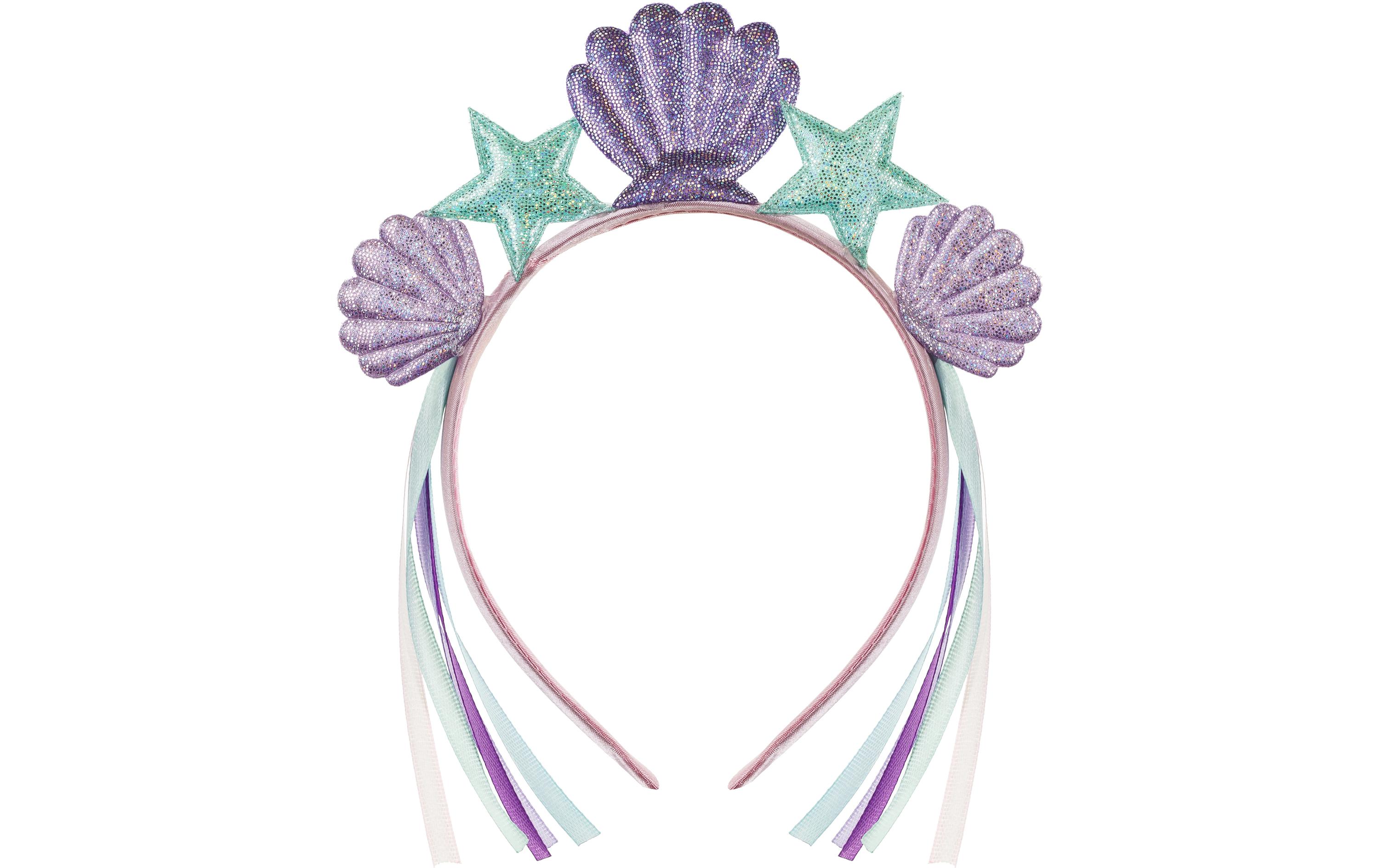 Haarreif Meerjungfrau 19.5 x 17.5 cm, Violett/BlauMeerjungfrauen-Stirnband