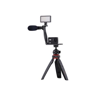 T'nB Influence - Pack Vlogger vidéo avec mini-trépied, support smartphone, micro, projecteur LED et télécommande Bluetooth
