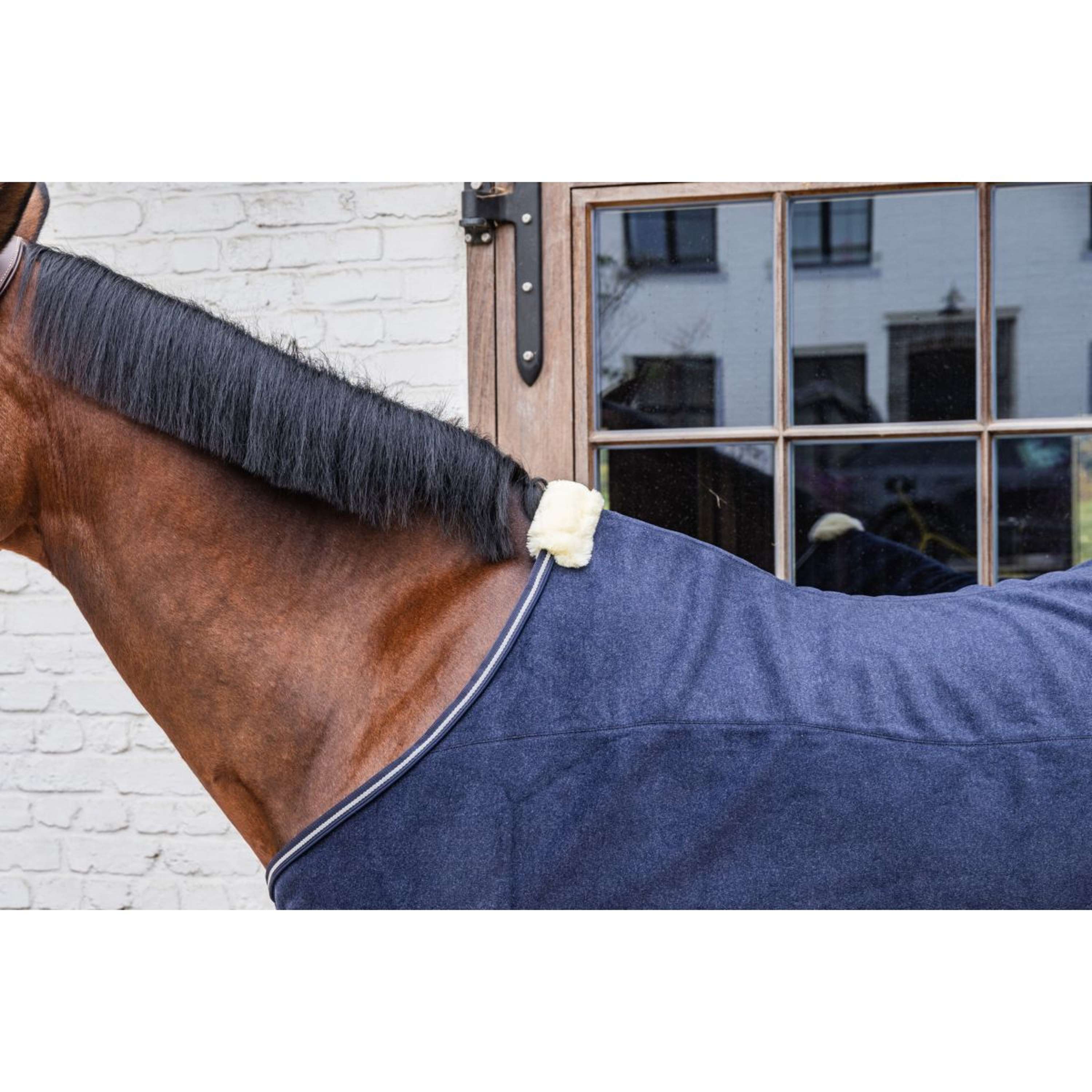 Kentucky Fleecedeken Heavy Melange Navy