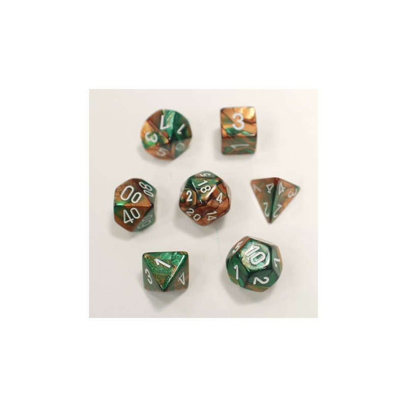 7 dés * gemini * CUIVRE & VERT