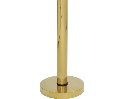 Vrijstaande asbakpaal, roestvrij staal, goud, 104 cm inclusief voet
