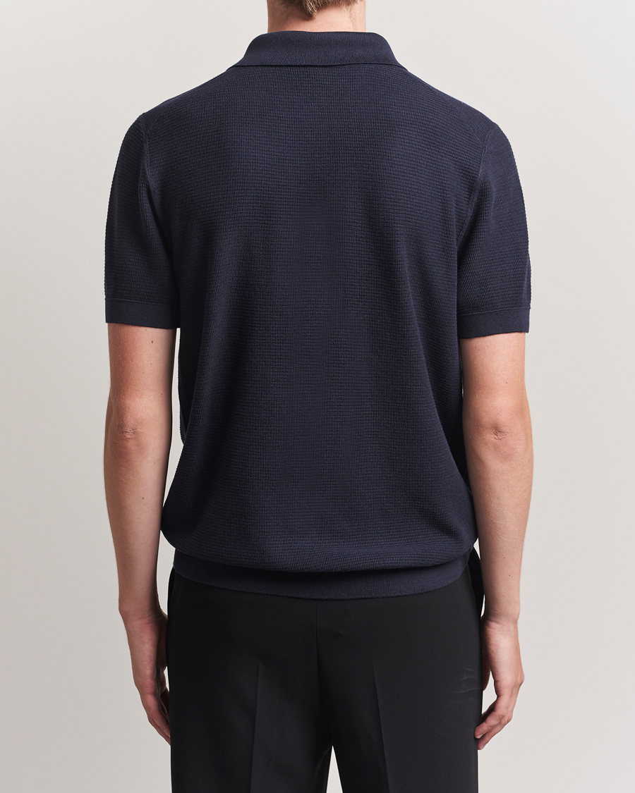 BOSS BLACK Lanotti Knitted Polo Dark Blue
