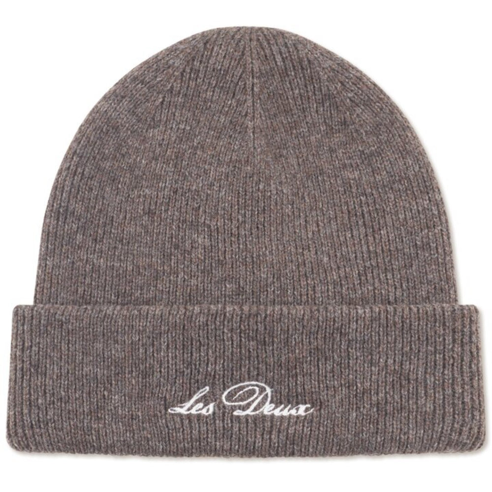Køb Les Deux Kids Mountain Grey Melange Wayne Embroidered Beanie KIDS