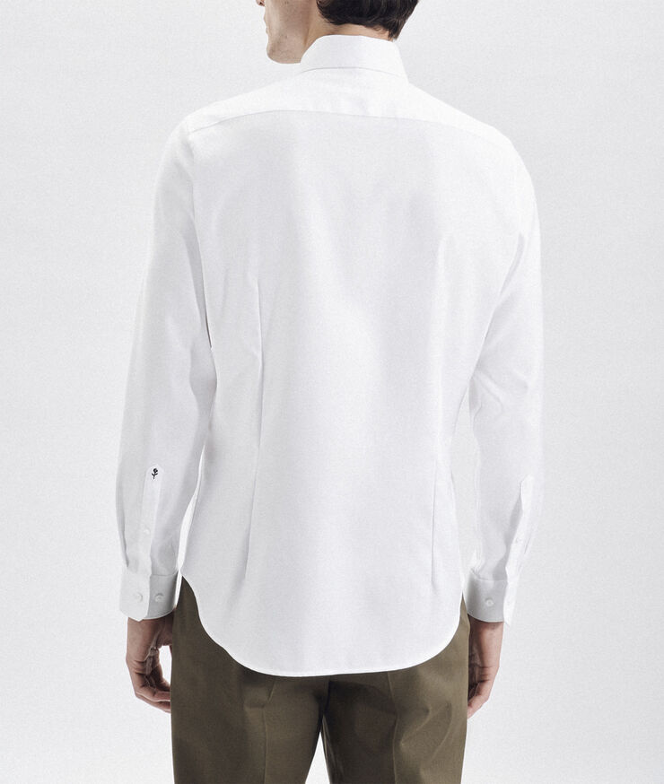 Seidensticker Business Shirt Slim Long sleeve Kent-Collar Uni White