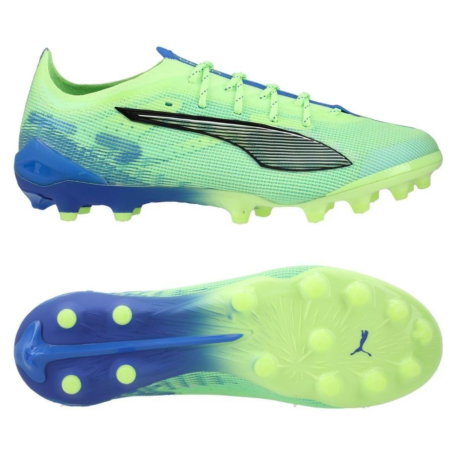 PUMA Ultra 5 Ultimate AG Lights Out - Fizzy Apple/Blanc/Bleu Femme