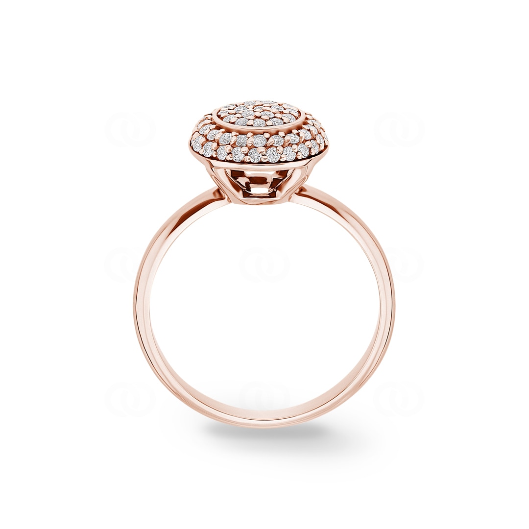 0.33 Karat Diamantring 750/18 K Roségold