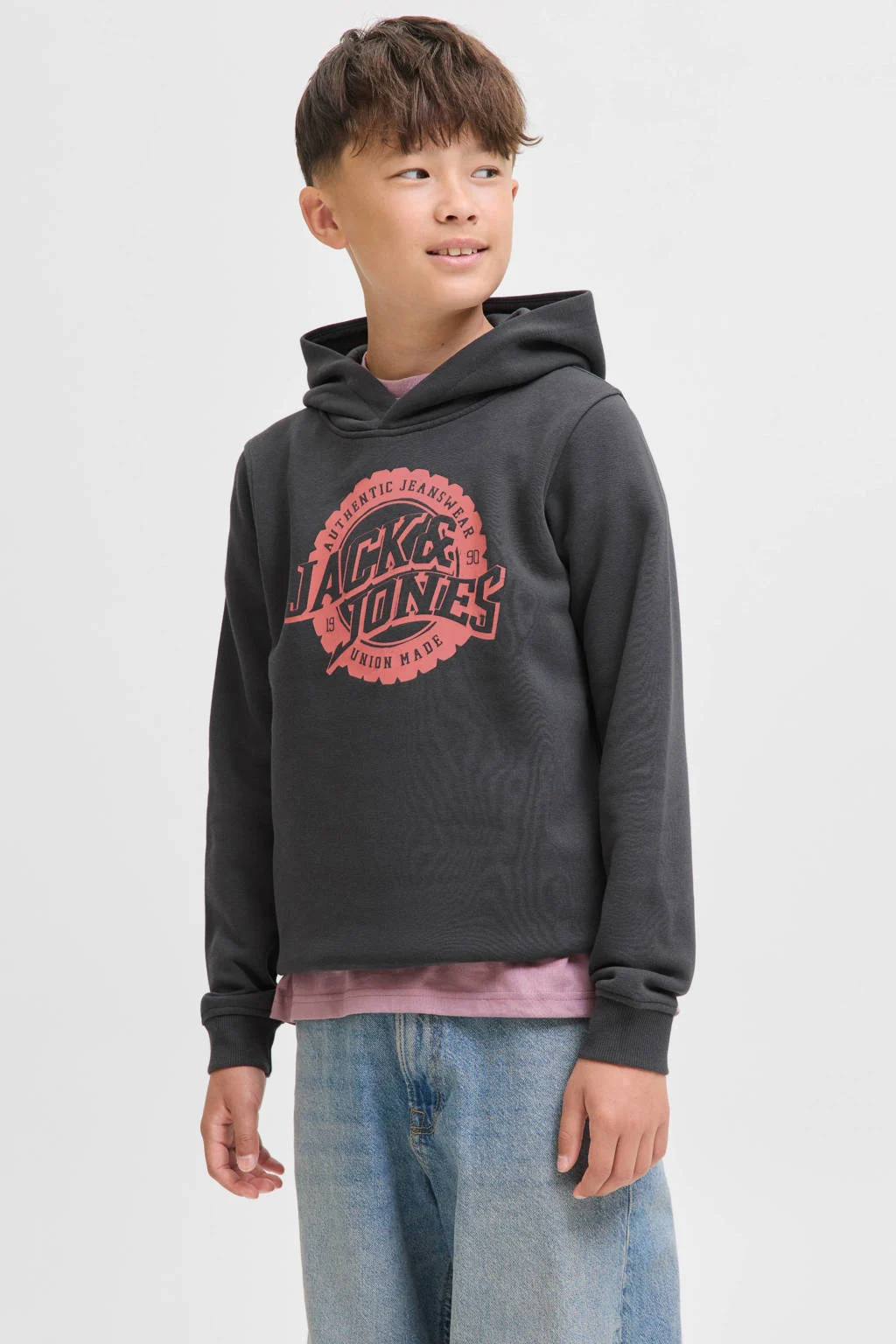 JACK & JONES JUNIOR hoodie zwart