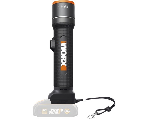 WORX 20V oplaadbare LED 4-in-1 flexibele lamp met SOS-functie WX027.9 + GRATIS bonusartikel: 20V-accu WA3644 (4,0 Ah)