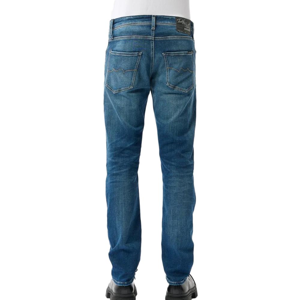 Teddy Smith Jean Droit Bleu Denim Homme Teddy Smith Reeple Rock