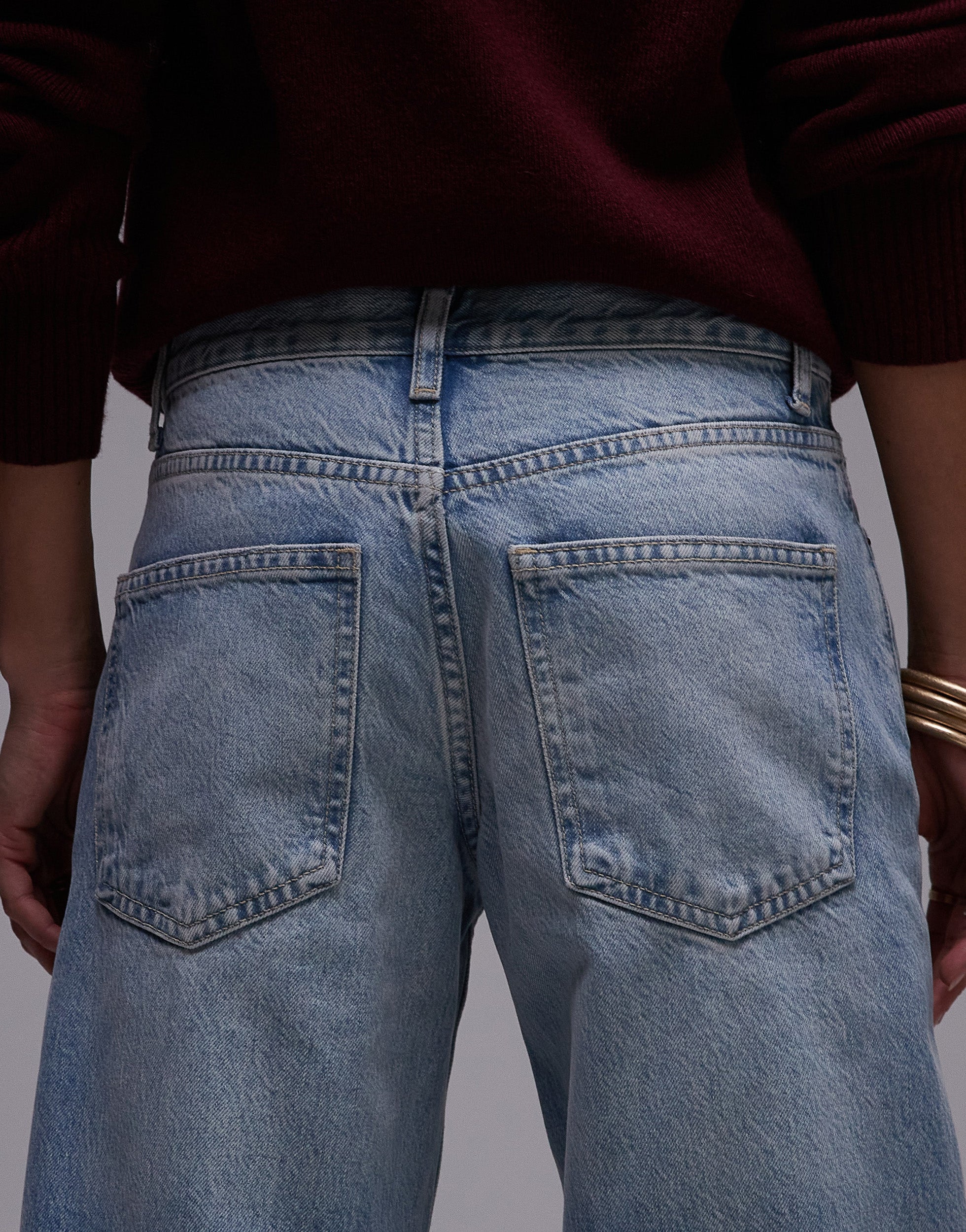 TOPSHOP Mid waist Wide leg fit Jeans