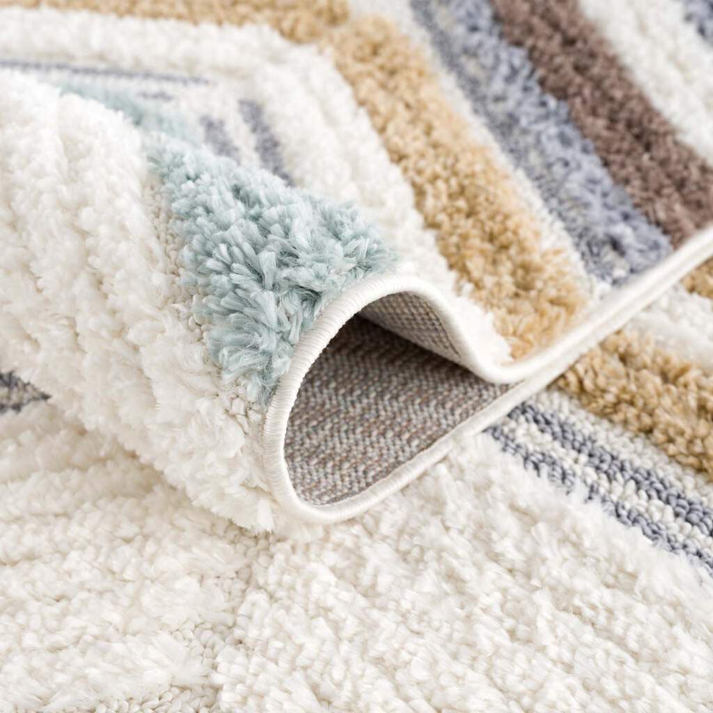 Carpet City Hochflor-Teppich »Focus 3009« rechteckig 20 mm Höhe Läufer, Boho, Hochtief-Muster/ 3D-Effekt, für Wohnzimmer, Schlafzimmer
