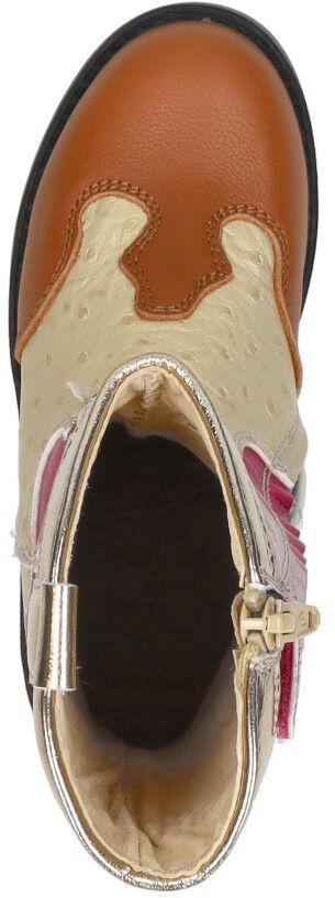 Shoesme Enkellaarsjes goudkleur