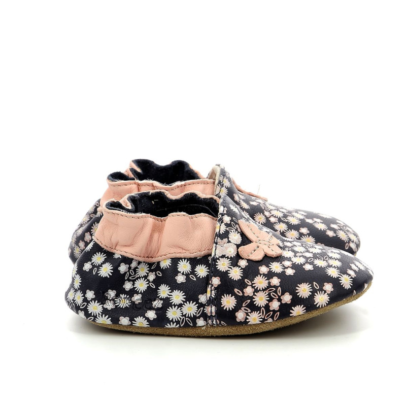 Robeez Robeez Chaussons Daisy Summer Marine Imprime