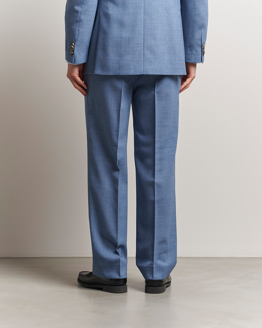 GANT Mouline Wool Suit Trousers Salty Sea