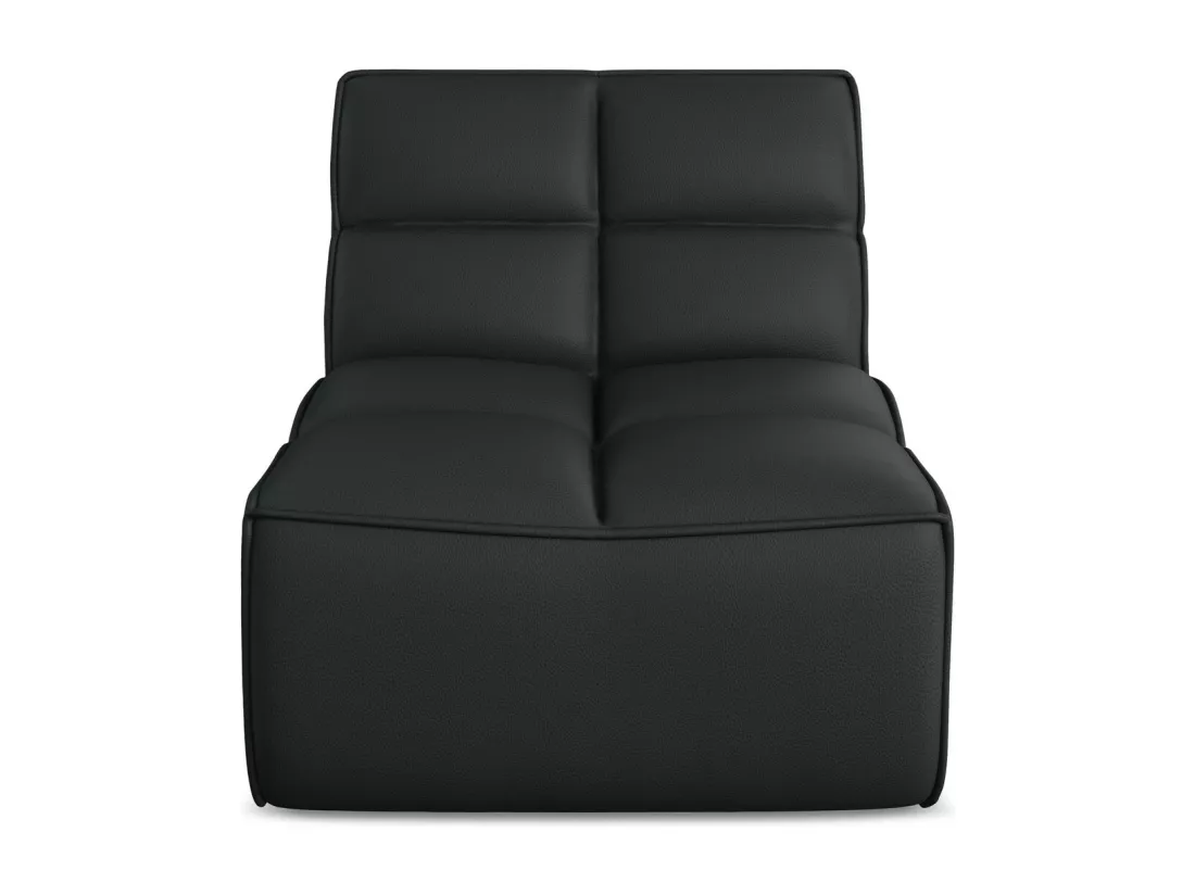 Fauteuil en Cuir artificiel - noir - KALAI