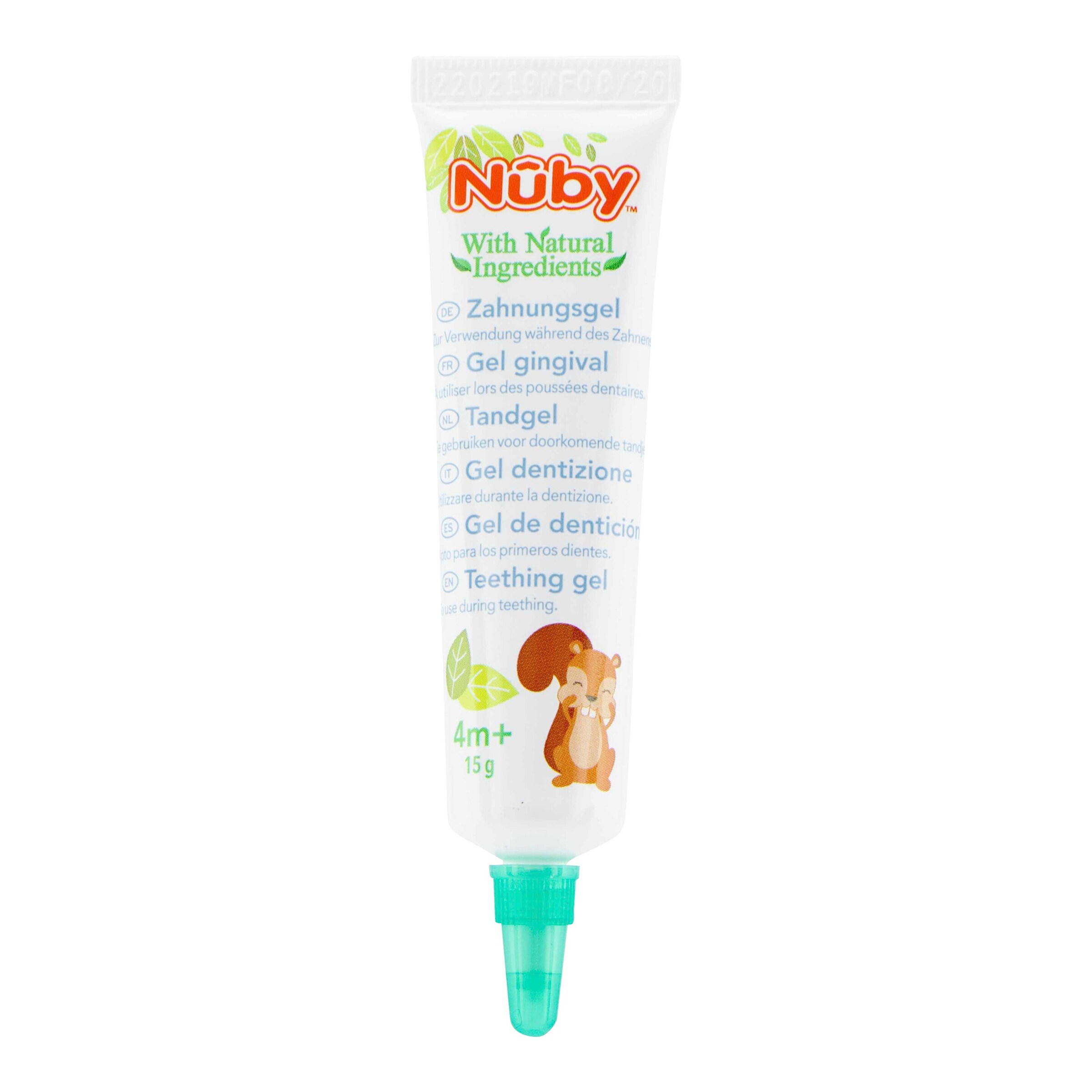 Nûby 2-tlg. Zahnungsgel 15g und Zahnungshilfe Silikon