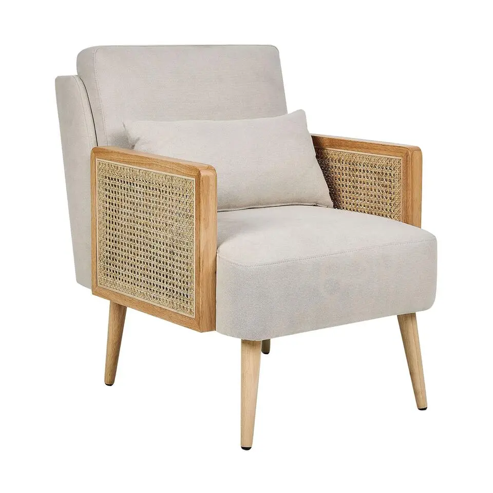 ORUM - Fauteuil - Lichtbeige - Rotan