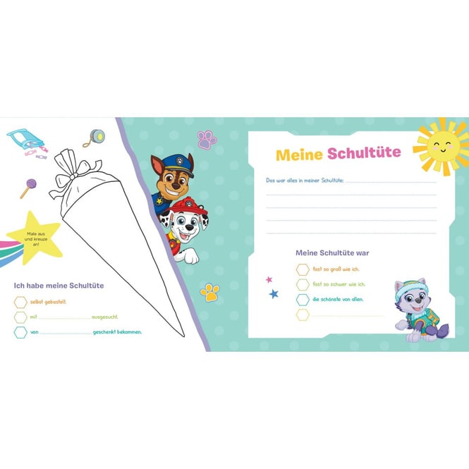 Paw Patrol - Ab heute bin ich Schulkind! - Mein Erinnerungsalbum zum Schulanfang