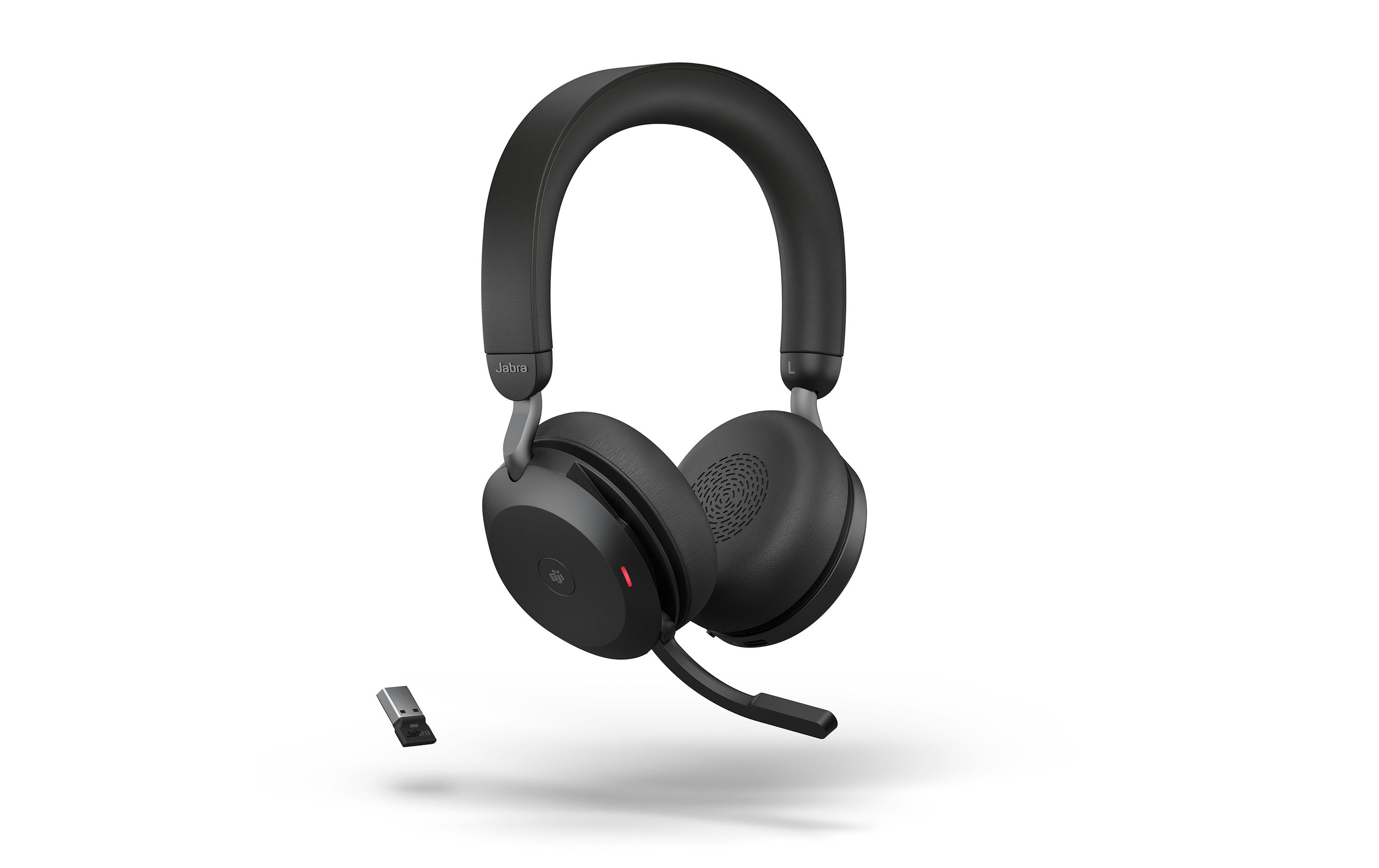 Headset Evolve2 75 Duo MS USB-A, Schwarz<br>Erstklassige Soundtechnik für branchenweit führende Sprachqualität