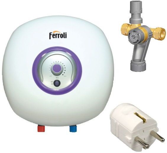 Ferroli Bravo SN15 Keukenboiler 15 Liter Onderaansluiting