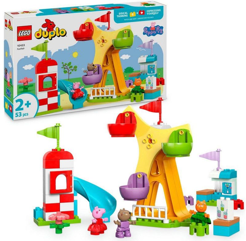 LEGO DUPLO Peppa Pig The Foraine Party - Educatief Speelgoed - Multicolor - Fijne Motoriek - Inclusief 3 Figuren