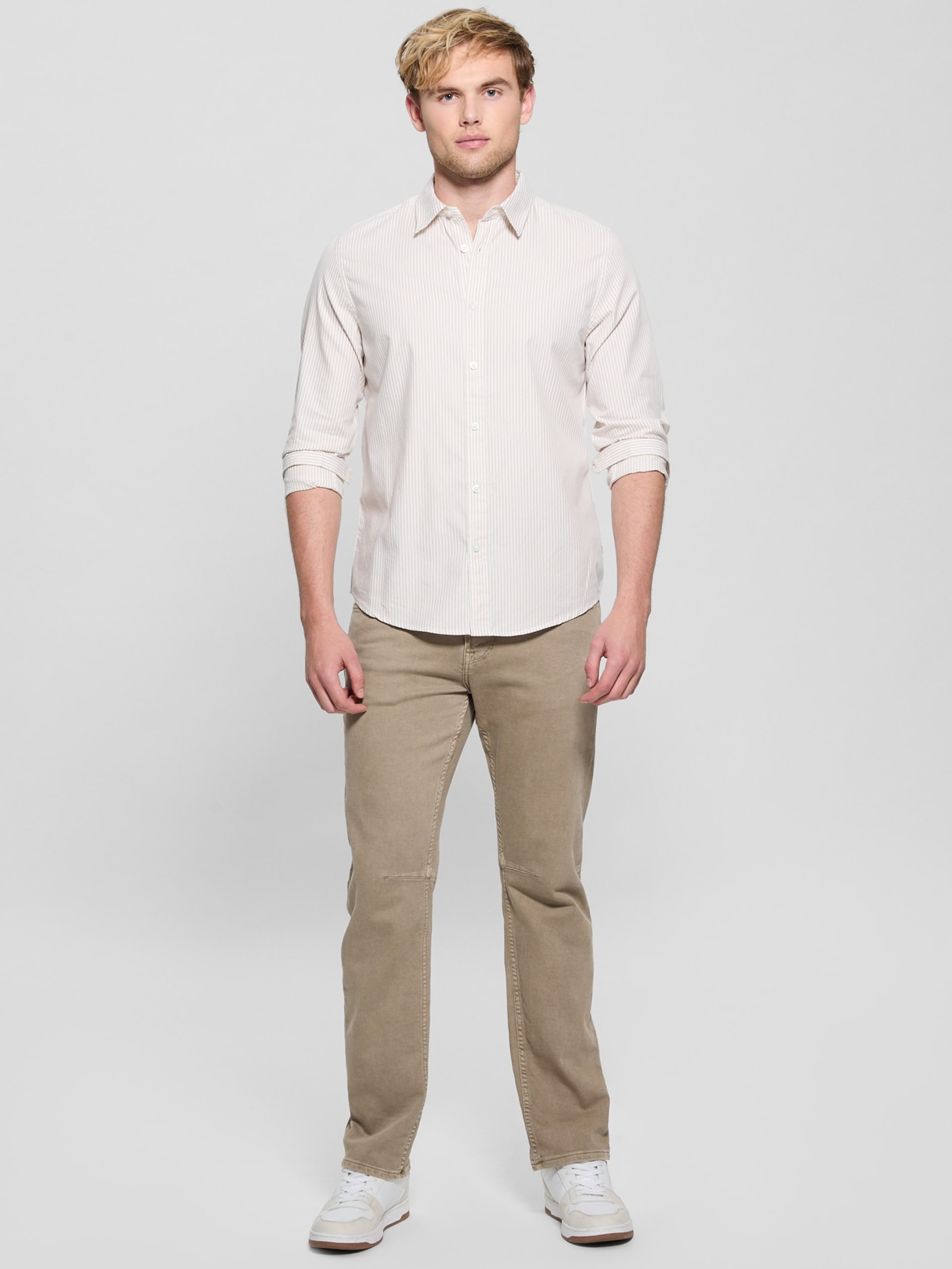 Camisa listrada Oxford