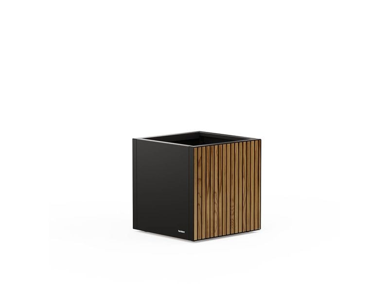 Herstera Pflanzentopf Deco Planter Cube Schwarz Pflanzengefäss