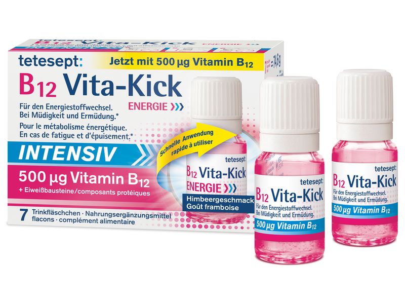 tetesept 12 Vita-Kick 500 mcg 7 Ampullen à 10 ml Vitamin B12 Trinkfläschchen