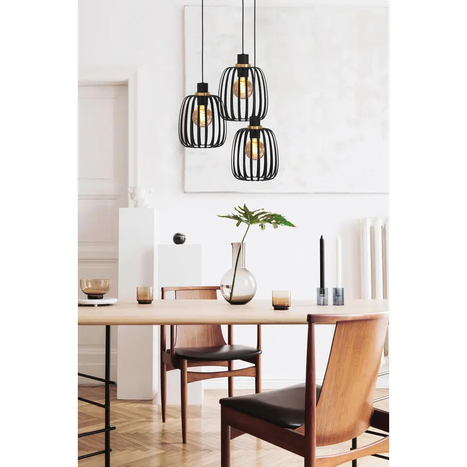 EGLO Pocicas Hanglamp - E27 - Ø 35 cm - Zwart/Goud