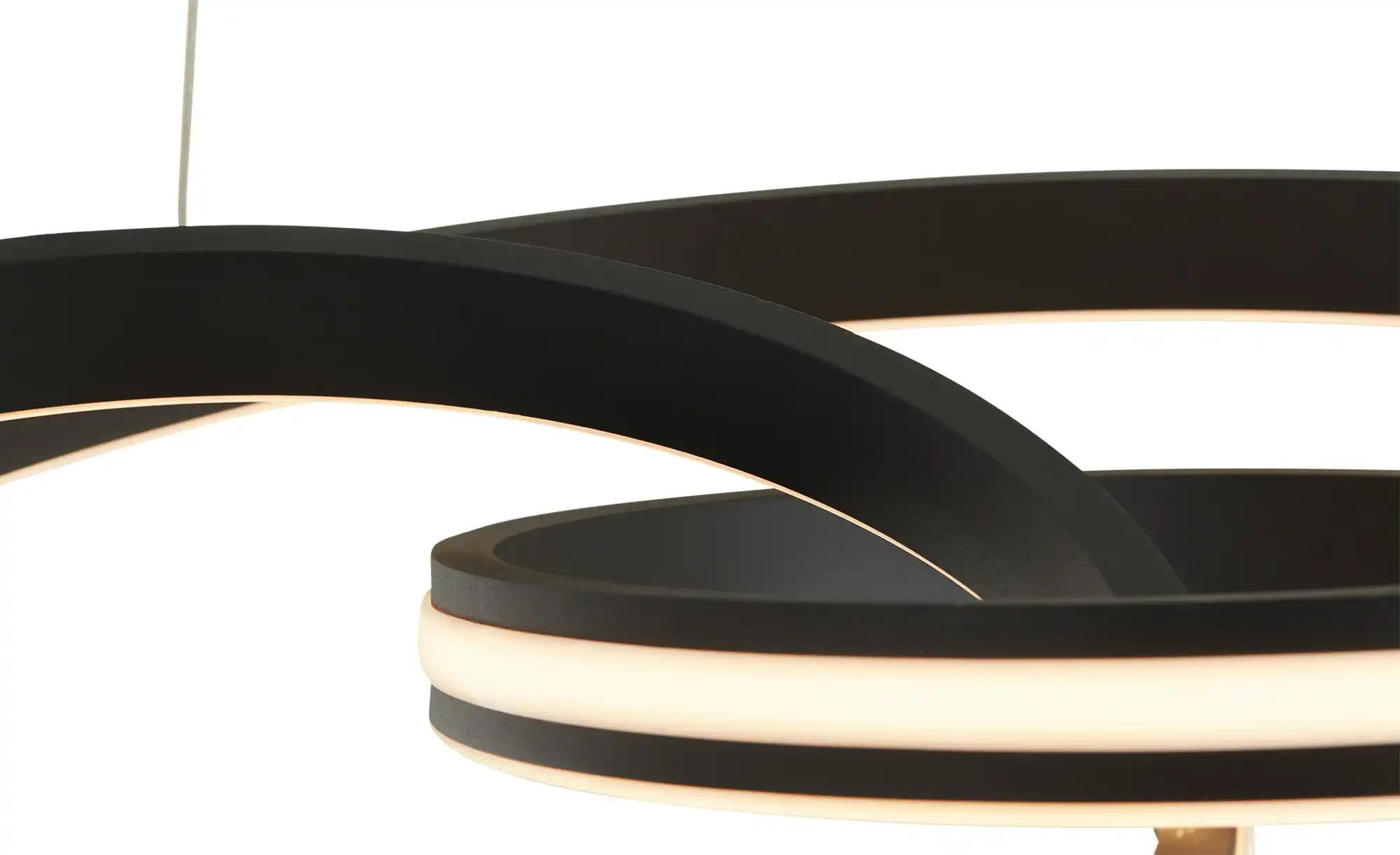 Trio LED-Pendelleuchte, schwarz ´gedreht´