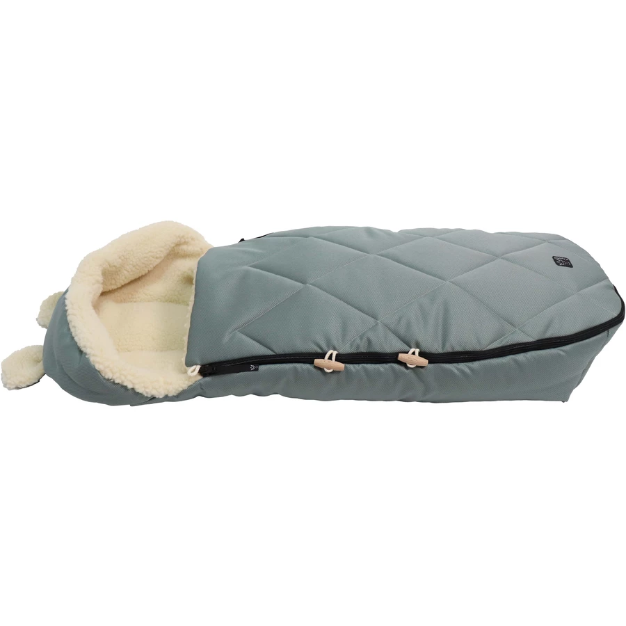 Kaiser Winterfußsack XL EARS WOOL slit green