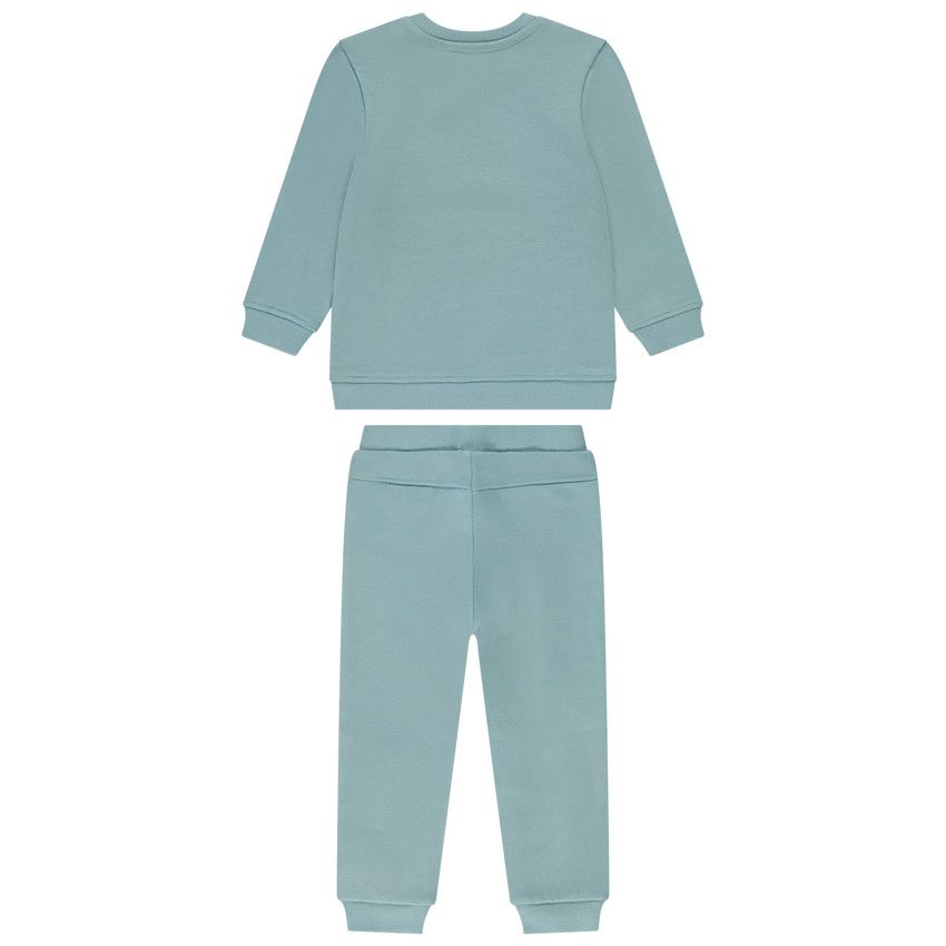 Ensemble jogging molleton print zèbre pour bébé garçon - Vert