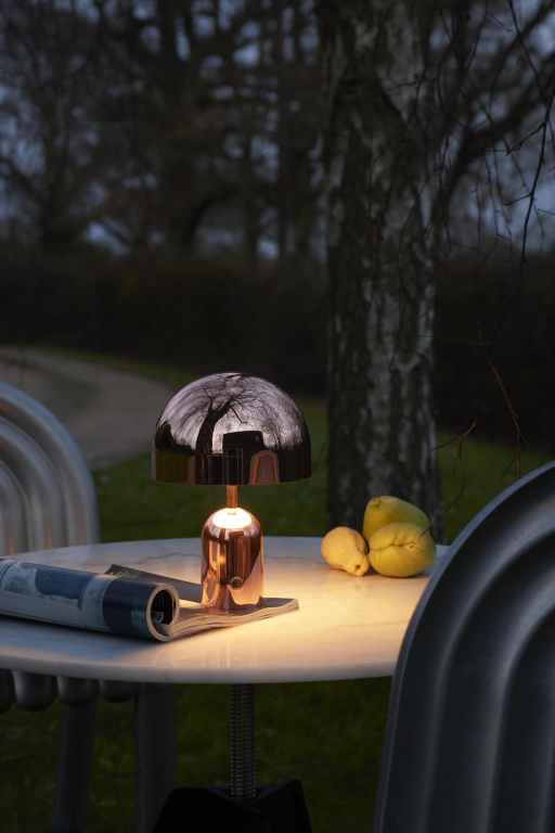 Tom Dixon Bell tafellamp LED oplaadbaar Fluro