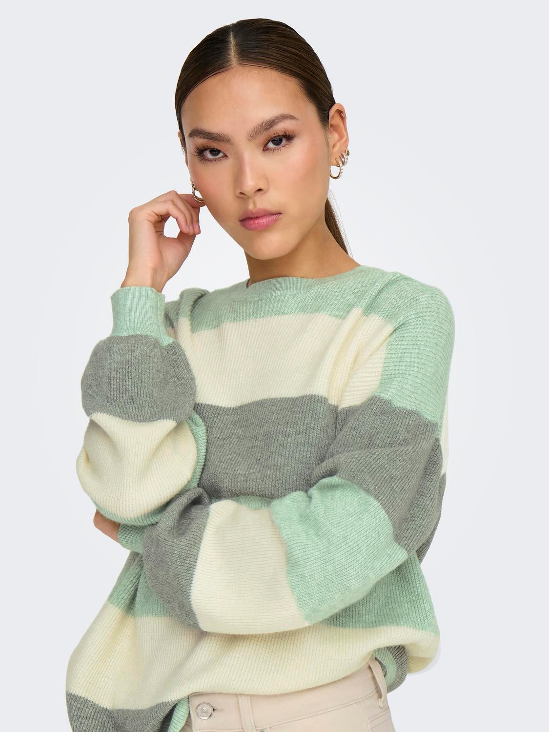 ONLATIA Strickpullover Silt Green