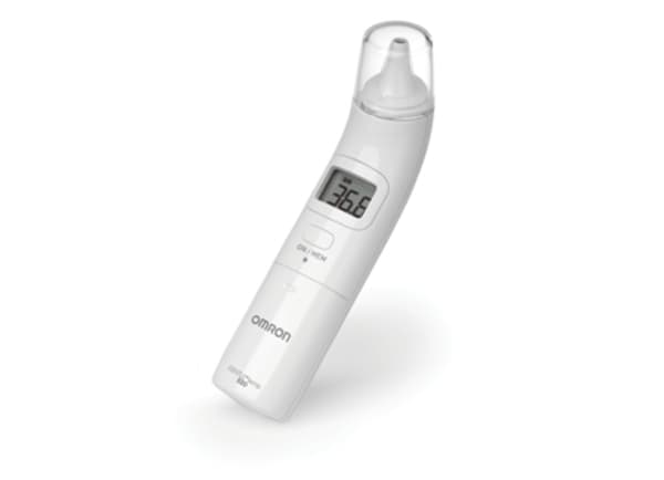 Omron Gentle Temp 520, Kontakt, Hvit, Øre, °C, °F, 1 s, 9 oppføringer