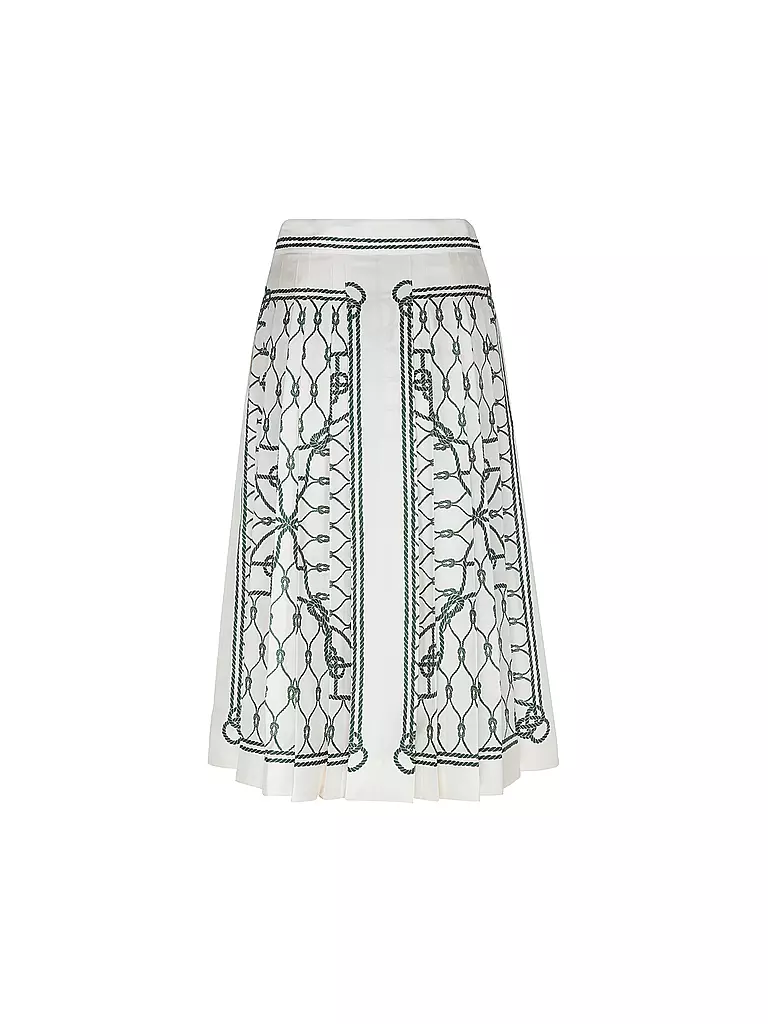TORY BURCH Faltenrock grün