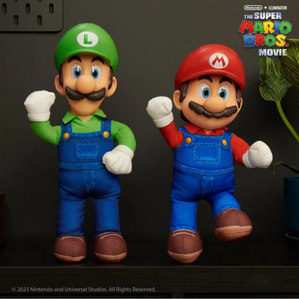 Super Mario Movie - Roto Bamse Luigi (38 cm)