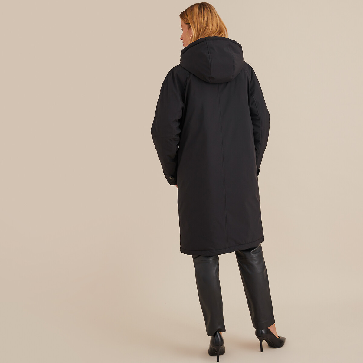 ANNE WEYBURN<br>Parka de comprimento médio com capuz fixo, para meia-estação
