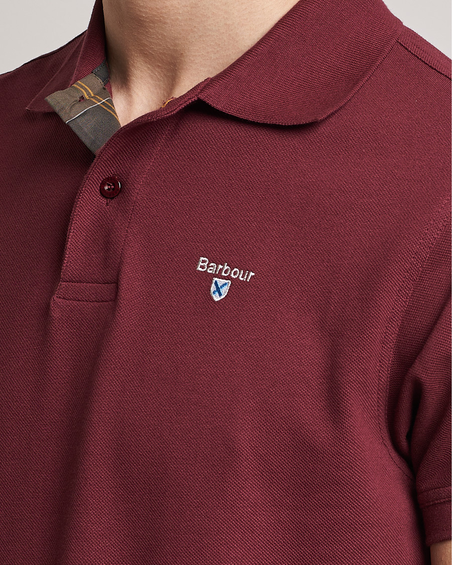 Barbour Lifestyle Tartan Pique Polo Ruby