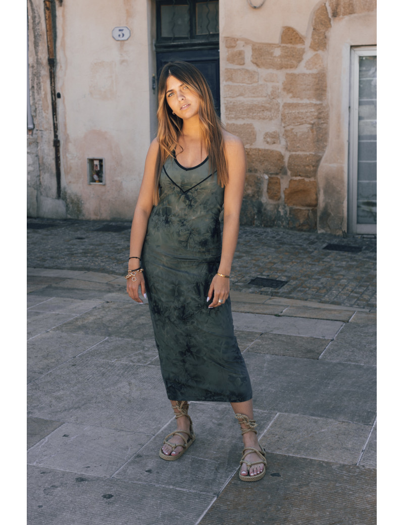 HBT MILITARY GOLD TIE&DYE REBECCA ROBE KAKI