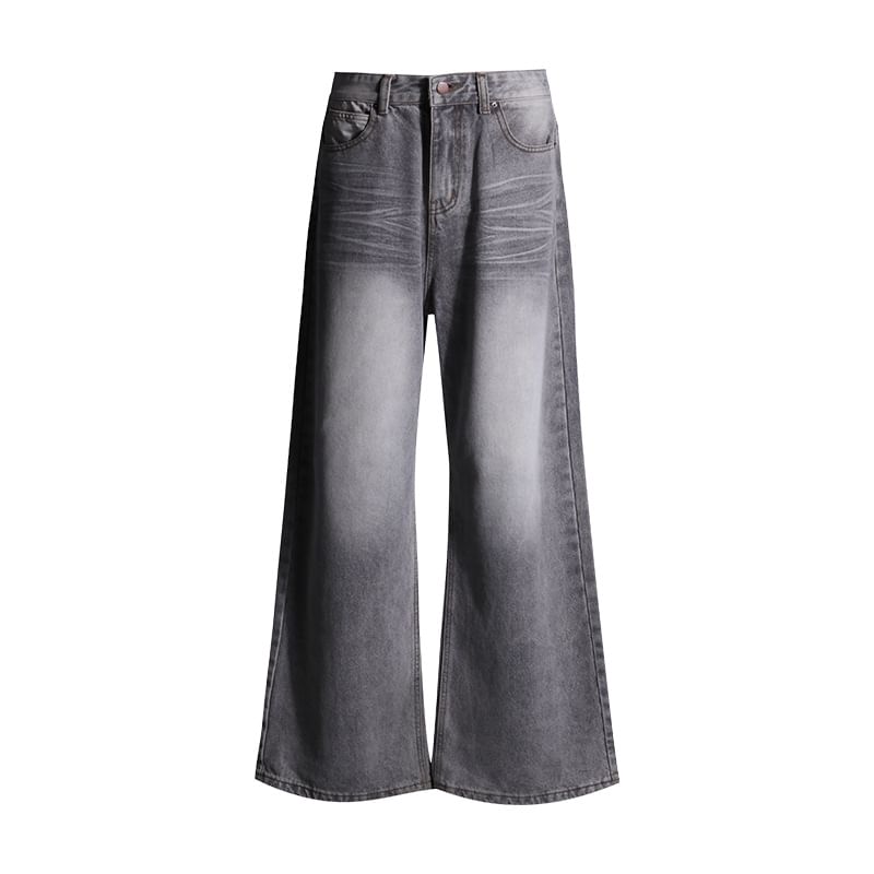 Bolgivy - High Rise Washed Wide Leg Jeans (diverse designs)