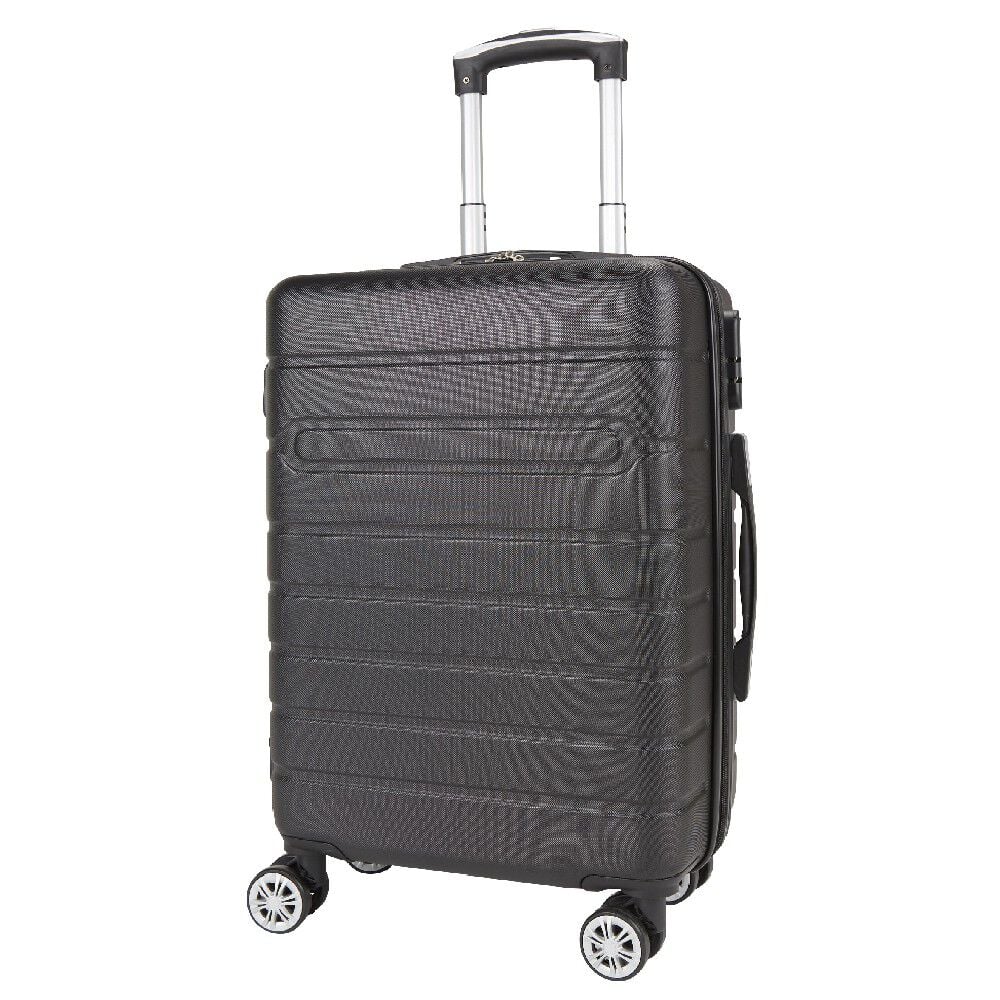 Valise rigide 4 roues 38L ABS noir L.56 cm